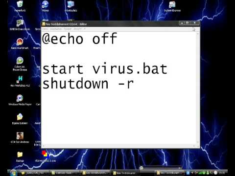 code a virus in notepad for osx